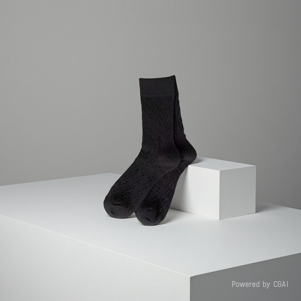 Khaki candy-colored student socks sequined boneless mid-calf socks details Picture