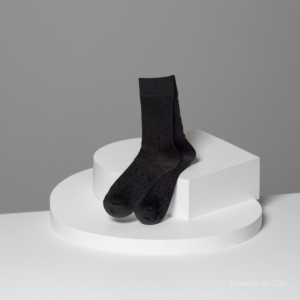 卡其色糖果色学生袜子亮片无骨中筒袜