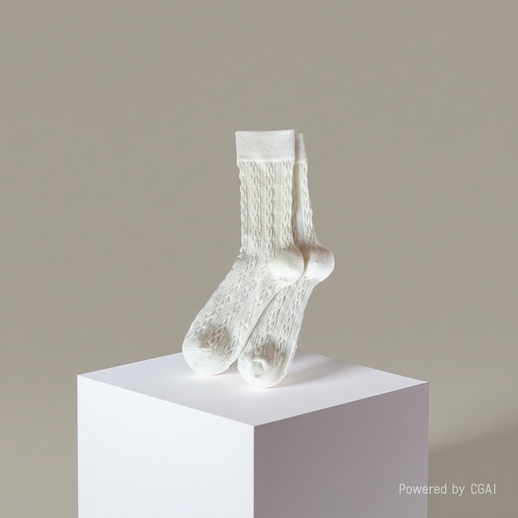 White knitted socks, khaki student socks, candy-colored women's socks, mid-calf boneless socks, sequined socks details Picture
