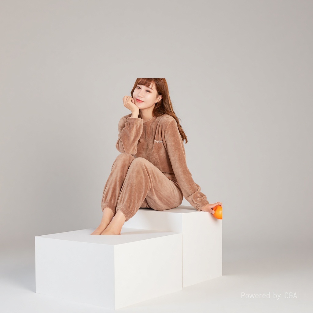 女士家居服实物图