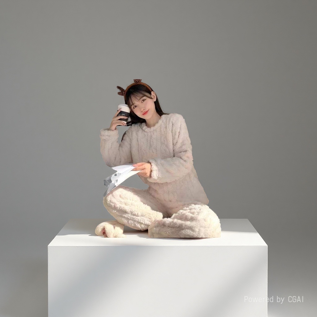 女士家居服实物图