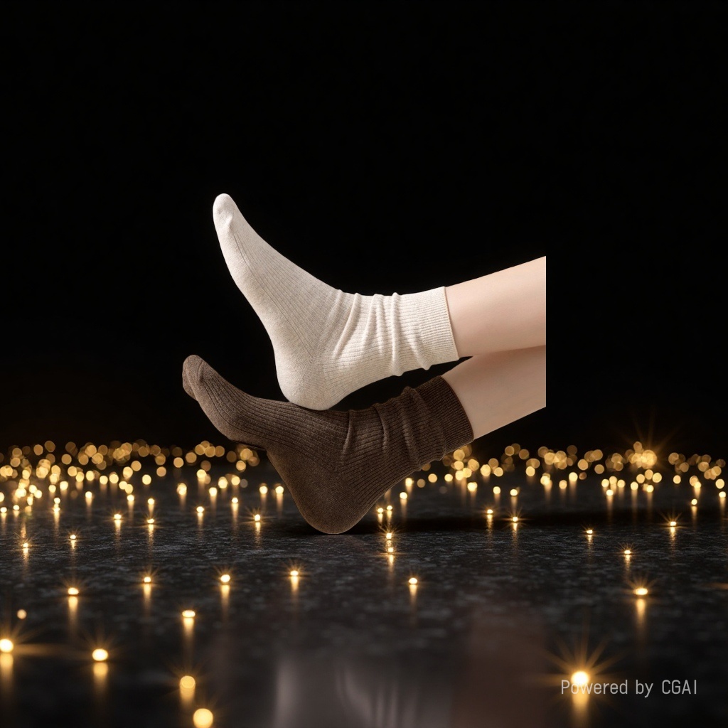 Candy-colored women's socks, mid-calf khaki student socks, boneless sequined socks, pile socks Specification image