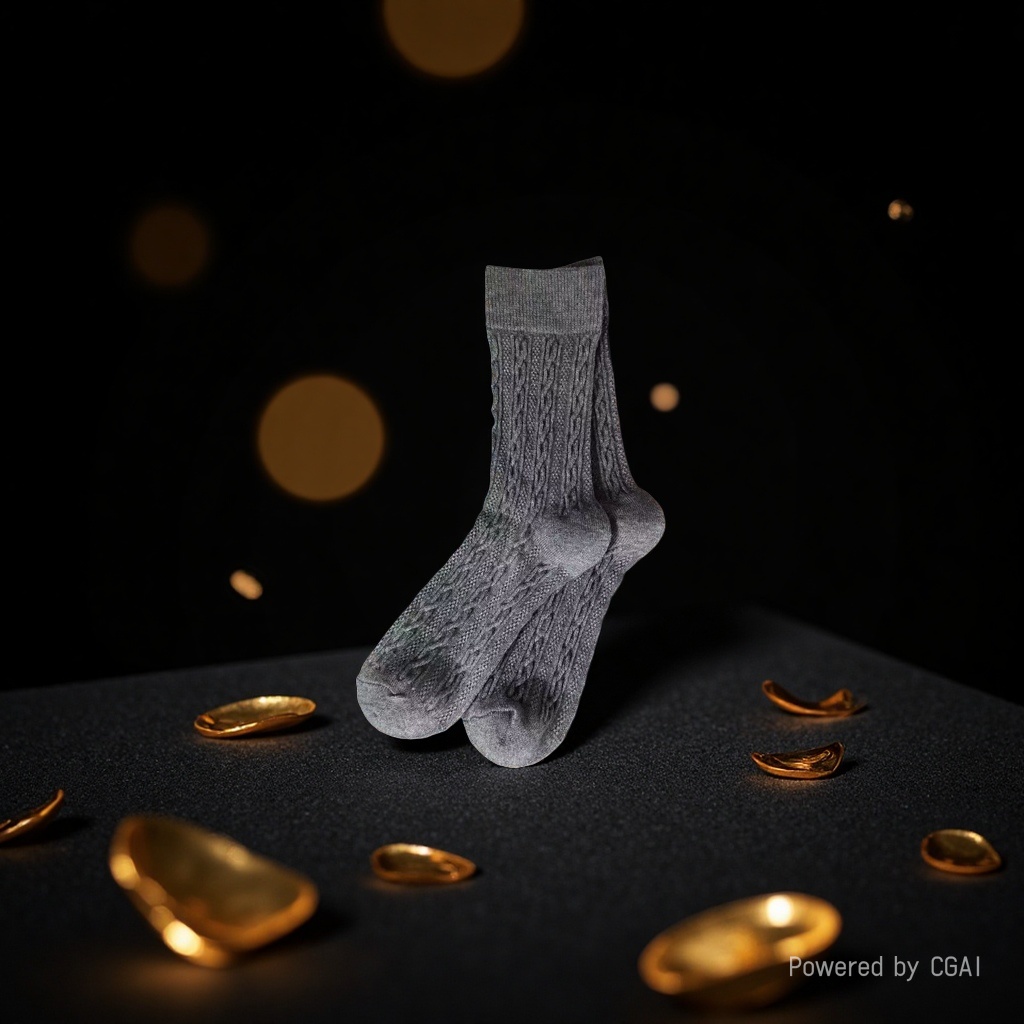 Dui Dui socks, grey knitted socks, khaki student socks, candy-colored women's socks, mid-calf boneless sequined socks Application Scenario