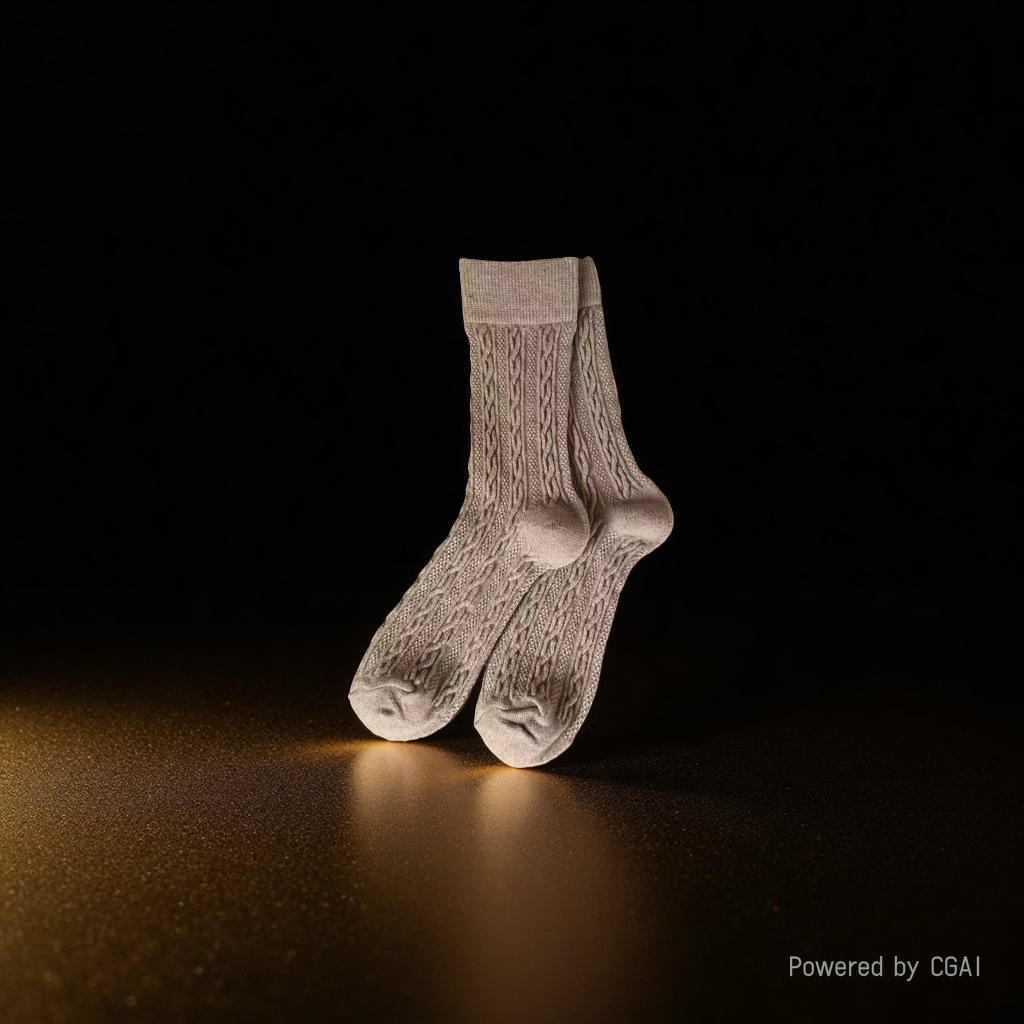 Khaki student socks, knitted textured boneless socks, mid-calf candy-colored women's socks, sequined socks Application Scenario