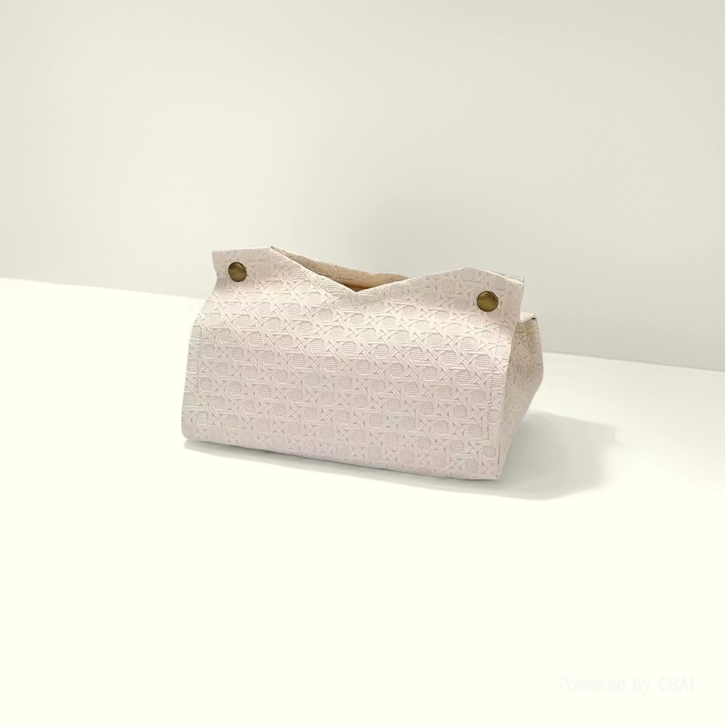 A best-selling InS-style high-appearure-level living room coffee table, PU leather tissue box, Nordic simple plain color tissue box details Picture