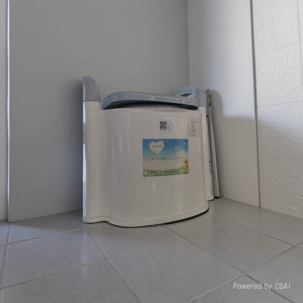 White portable children's toilet, silent football folding toilet, adult toilet ladder toilet Specification drawing