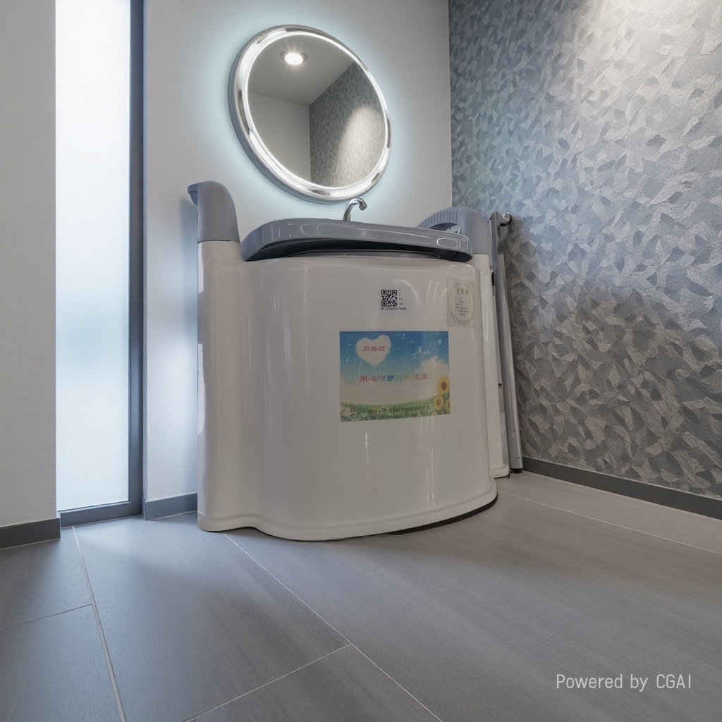 White portable children's toilet, silent football folding toilet, adult toilet ladder toilet Application Scenario