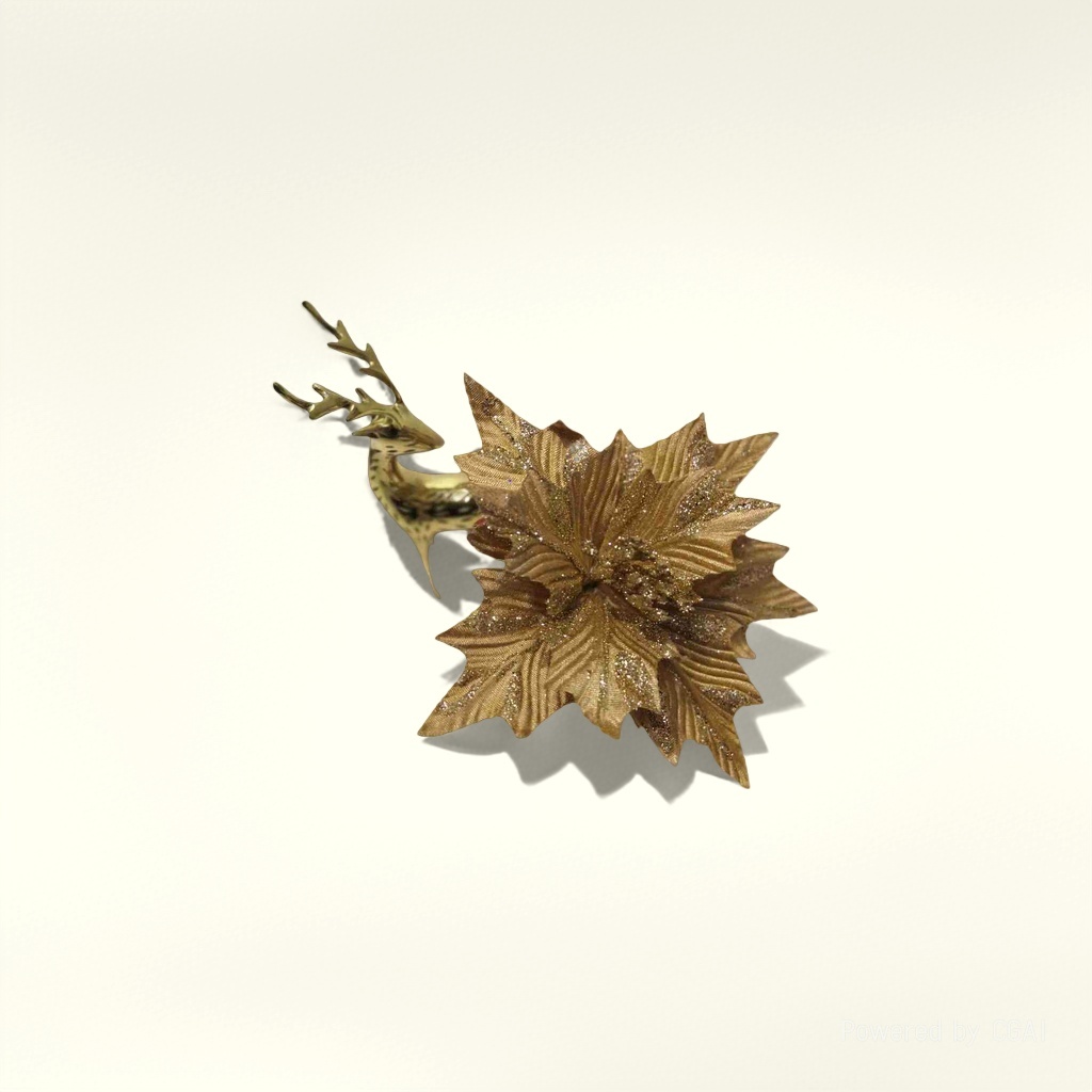 金箔花金色装饰花礼盒折纸玩具铜配件圣诞插枝圣诞装饰