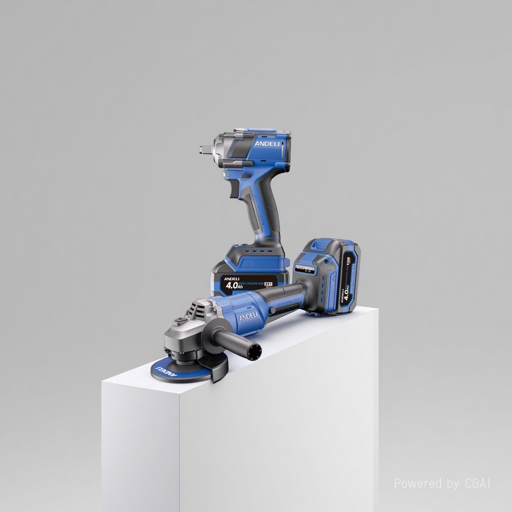 ANDELI Andeli brushless lithium battery wrench Angle grinder set 21V 4.0Ah rechargeable electric wrench Angle grinder high-torque auto repair grinding and cutting tools Specification image