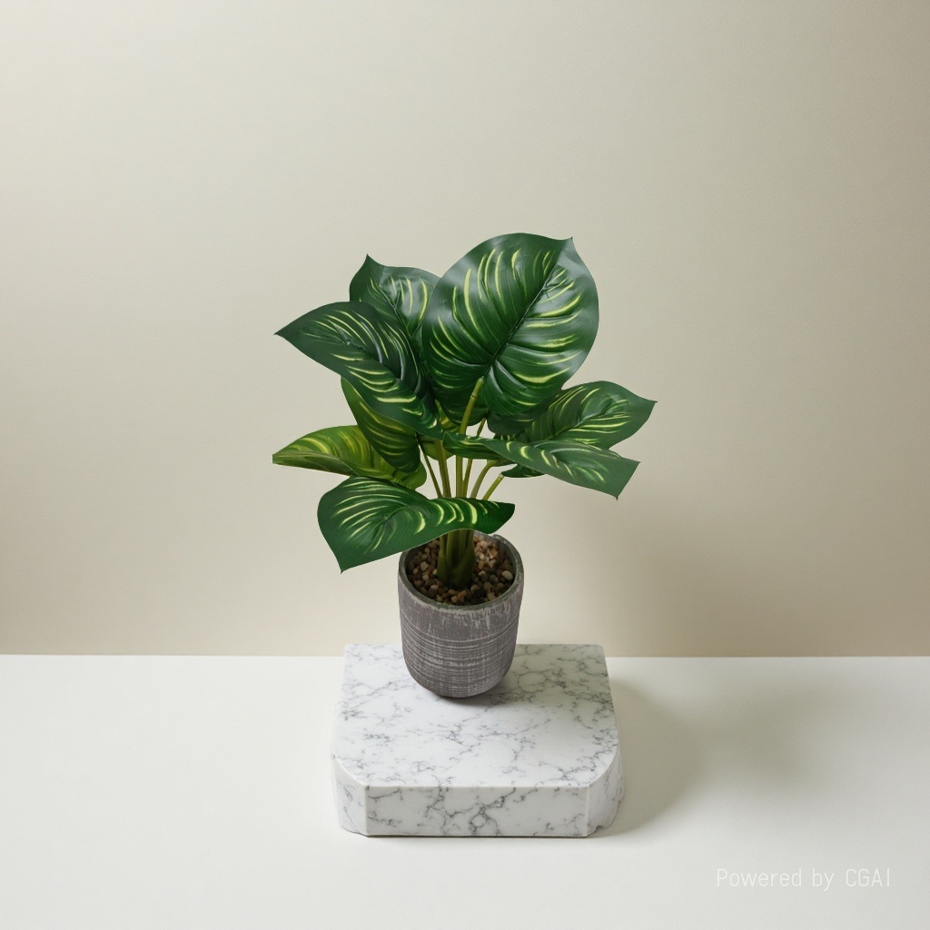 仿真绿植盆景假花办公桌小盆栽龟背盆栽客厅装饰仿真绿植家居摆件