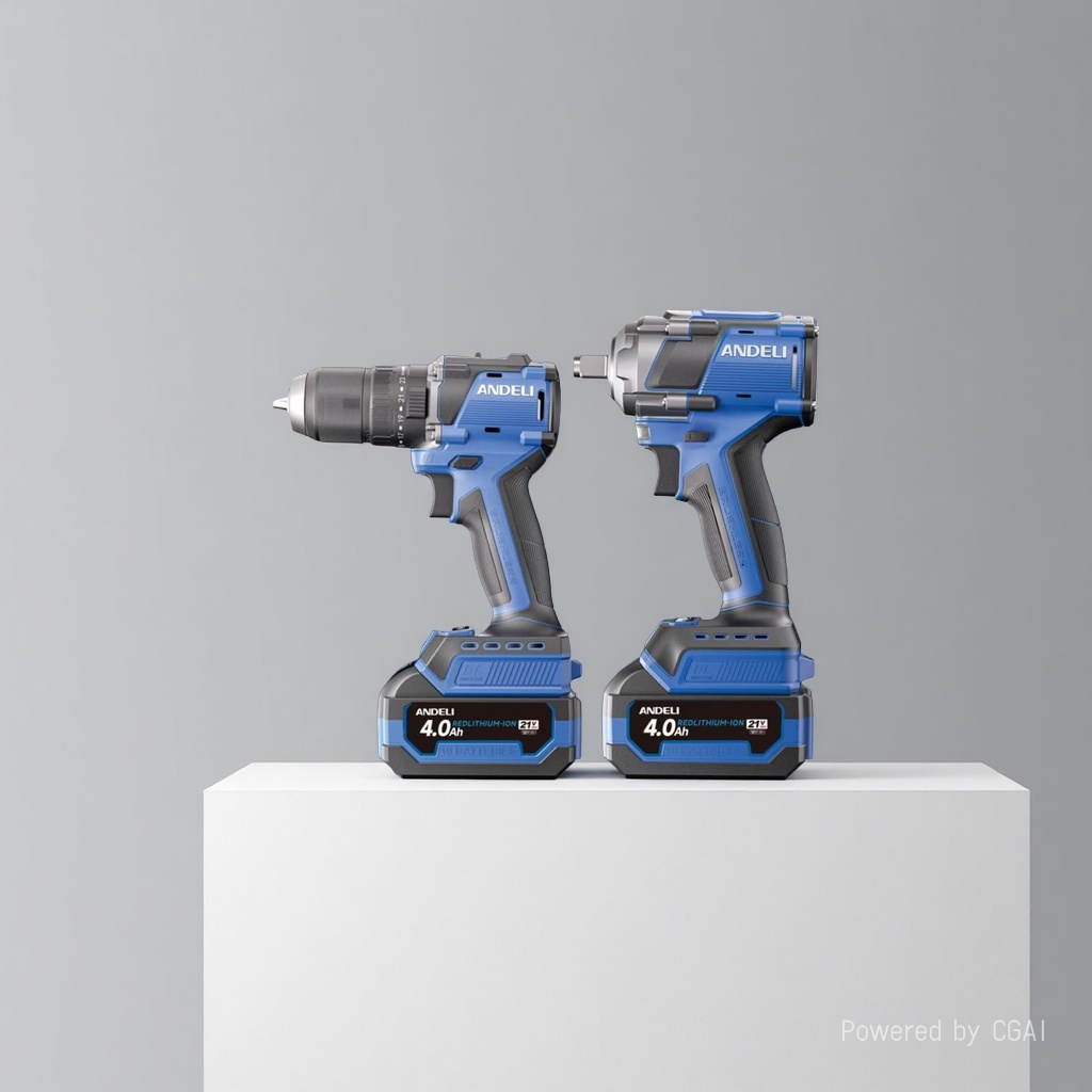 ANDELI brushless lithium battery tool set: 21V 4.0Ah lithium battery drill + Impact Screwdriver, high-torque rechargeable drill, Electric wrench Application Scenario