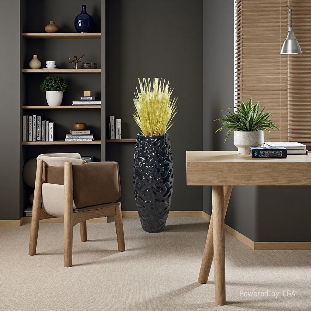 2026 New style magnesium oxide ecological vase, decorative vase, flowerpot, flower vase, simple and modern home decoration Specification image