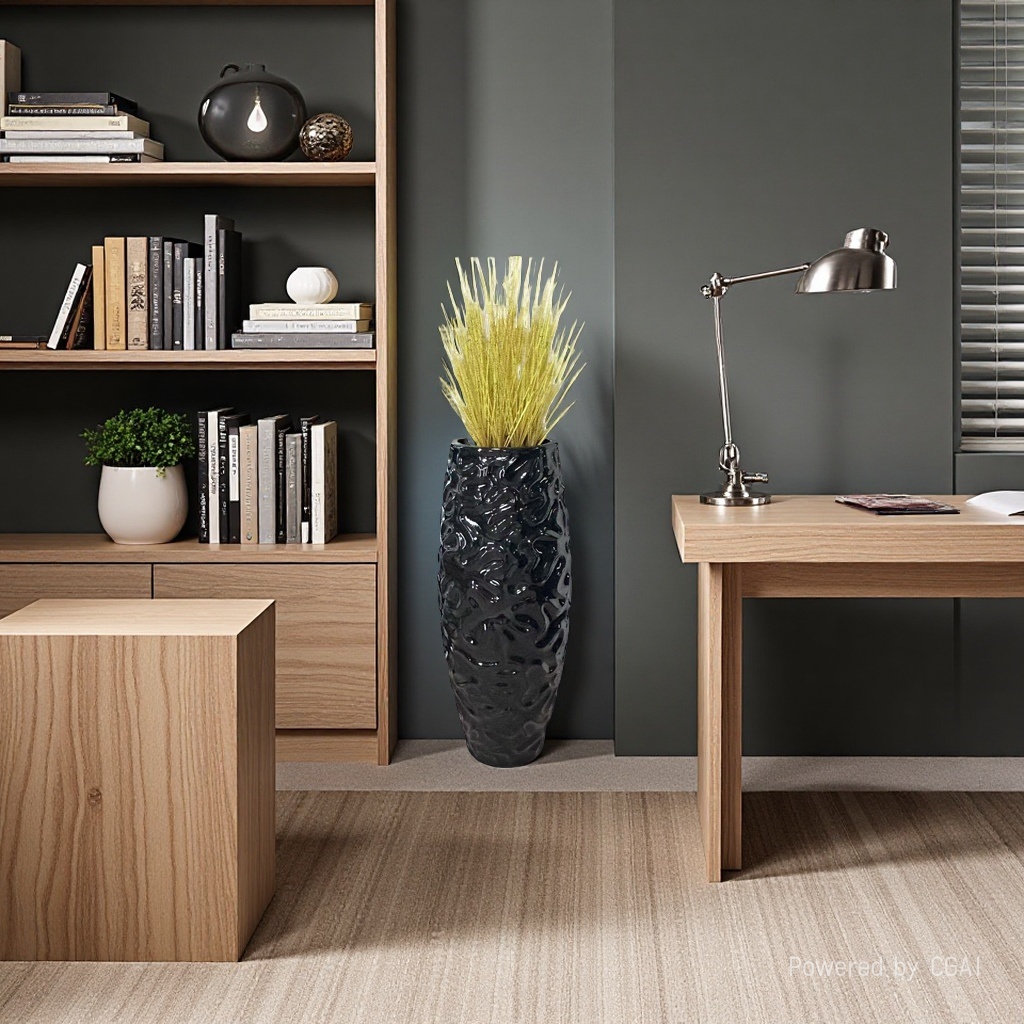2026 New style magnesium oxide ecological vase, decorative vase, flowerpot, flower vase, simple and modern home decoration details Picture