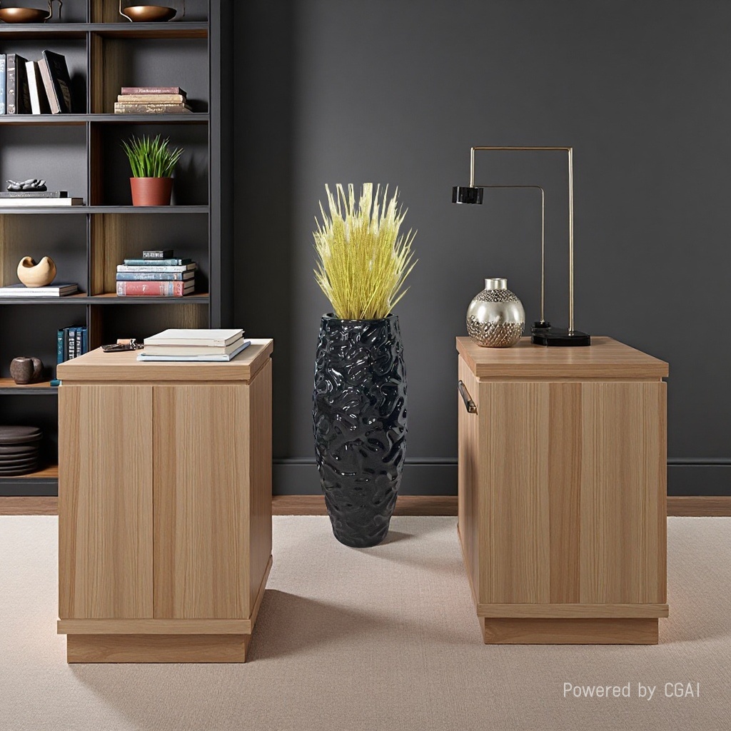 2026 New style magnesium oxide ecological vase, decorative vase, flowerpot, flower vase, simple and modern home decoration Application Scenario