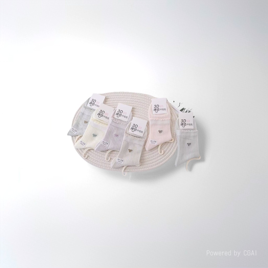 六双女空调中网袜3D裸感呼吸袜船袜女一次性袜子批发