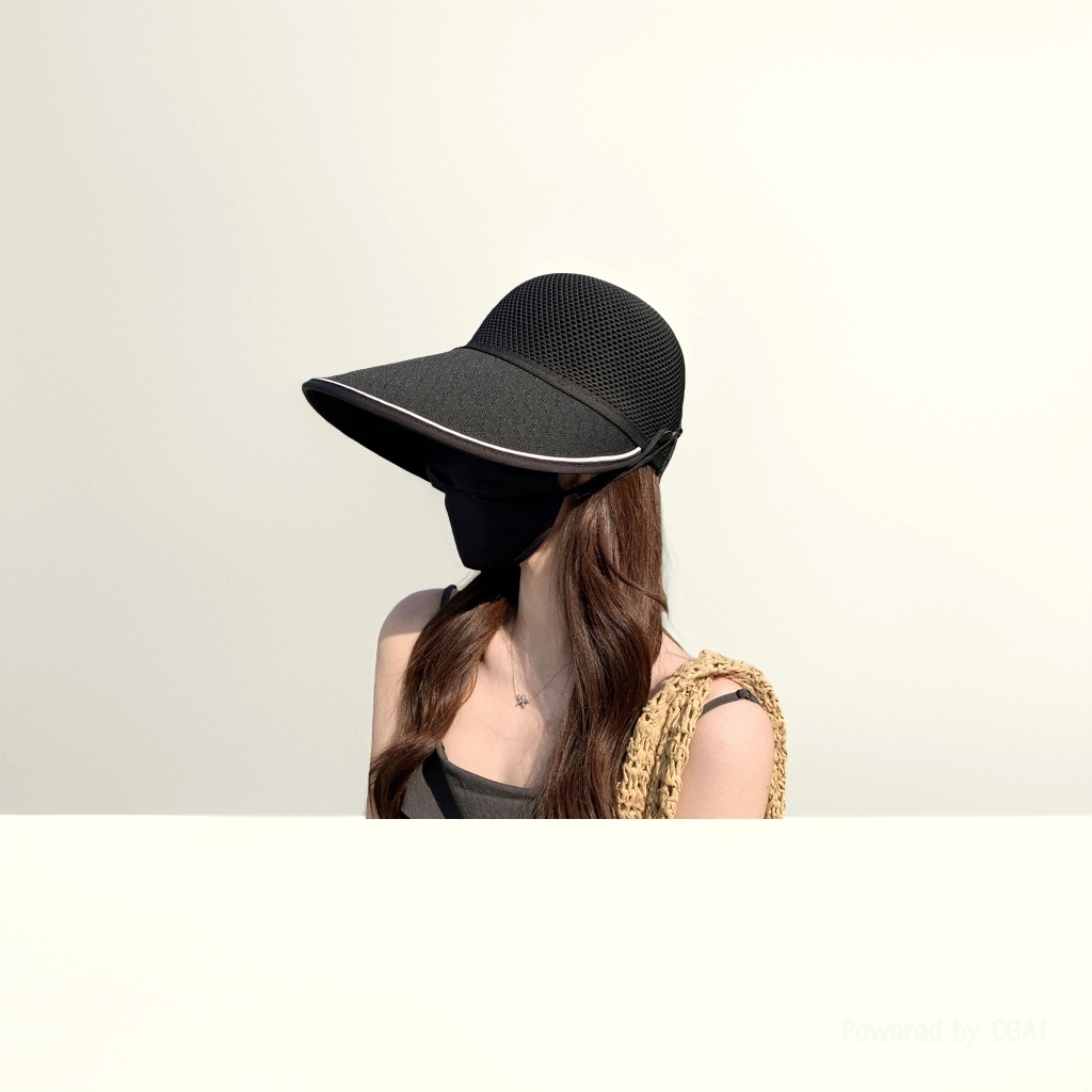 A light and breathable baseball cap for women can be worn as a mask in spring and summer. A wide-brimmed sun hat is a sun protection hat for outdoor outings Specification image
