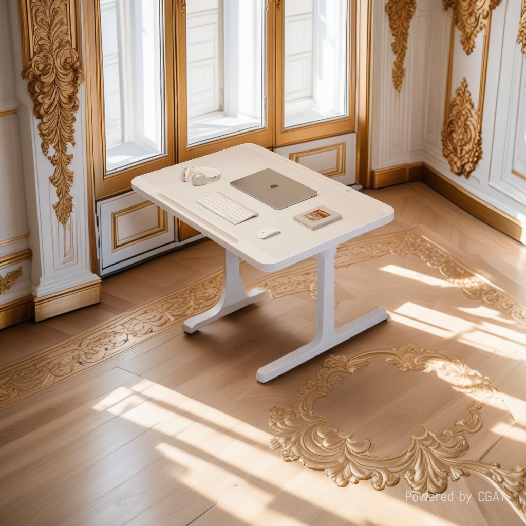 Bed computer desk, study desk, foldable computer desk, study desk, dormitory student writing desk, home bedroom lazy desk Specification image