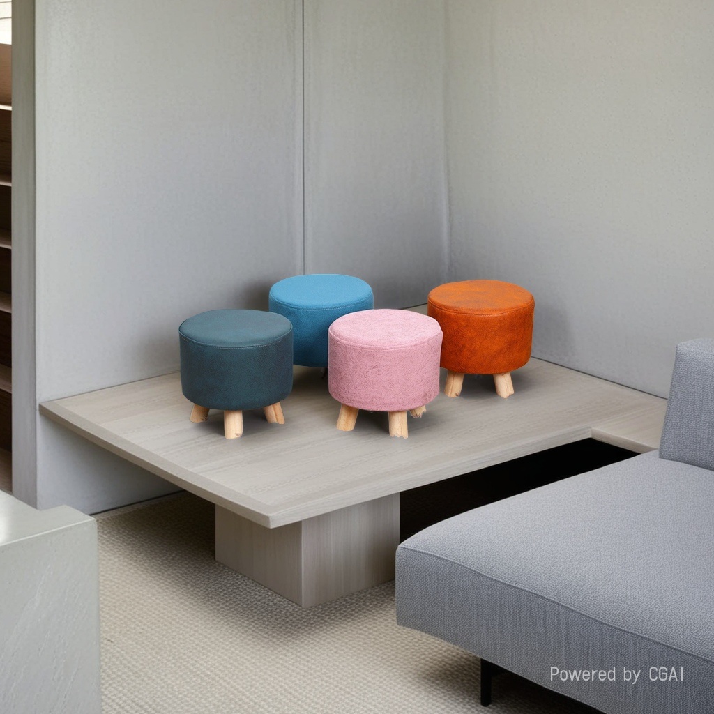Wholesale of fashionable and creative shoe-changing stools for home living rooms, coffee tables, sofas, small stools, low stools, children's shoe-changing stools and square stools details Picture