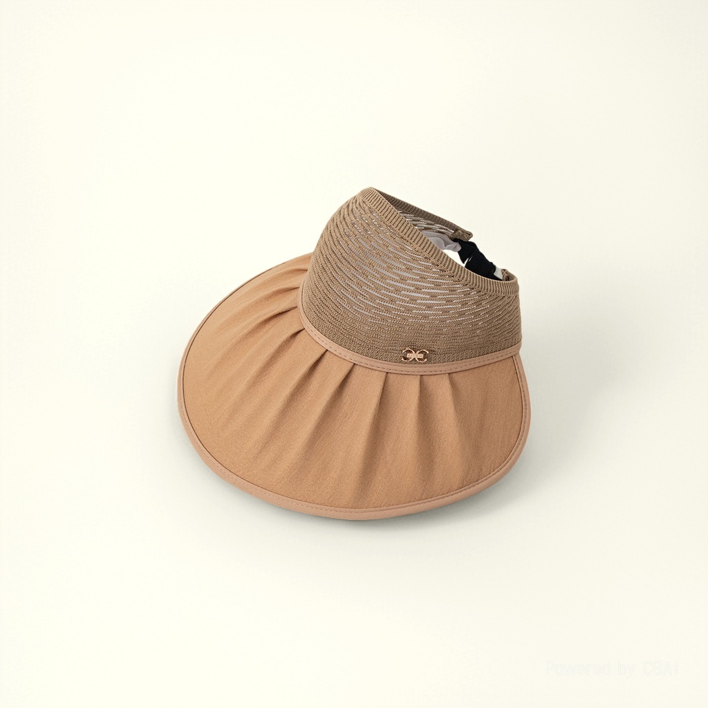 Cross-border Korean-style spring and summer patchwork wide-brimmed sun hat, stylish and elegant women's baseball cap, sun protection and breathability for beach outings Application Scenario