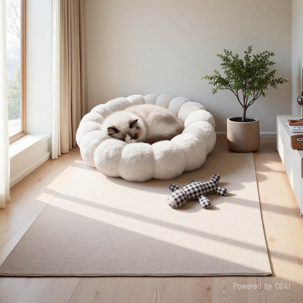Cat beds, dog beds, all-season universal cat security beds, multi-cat family sleeping beds, special cat beds, cushions and sofas for kittens Specification image