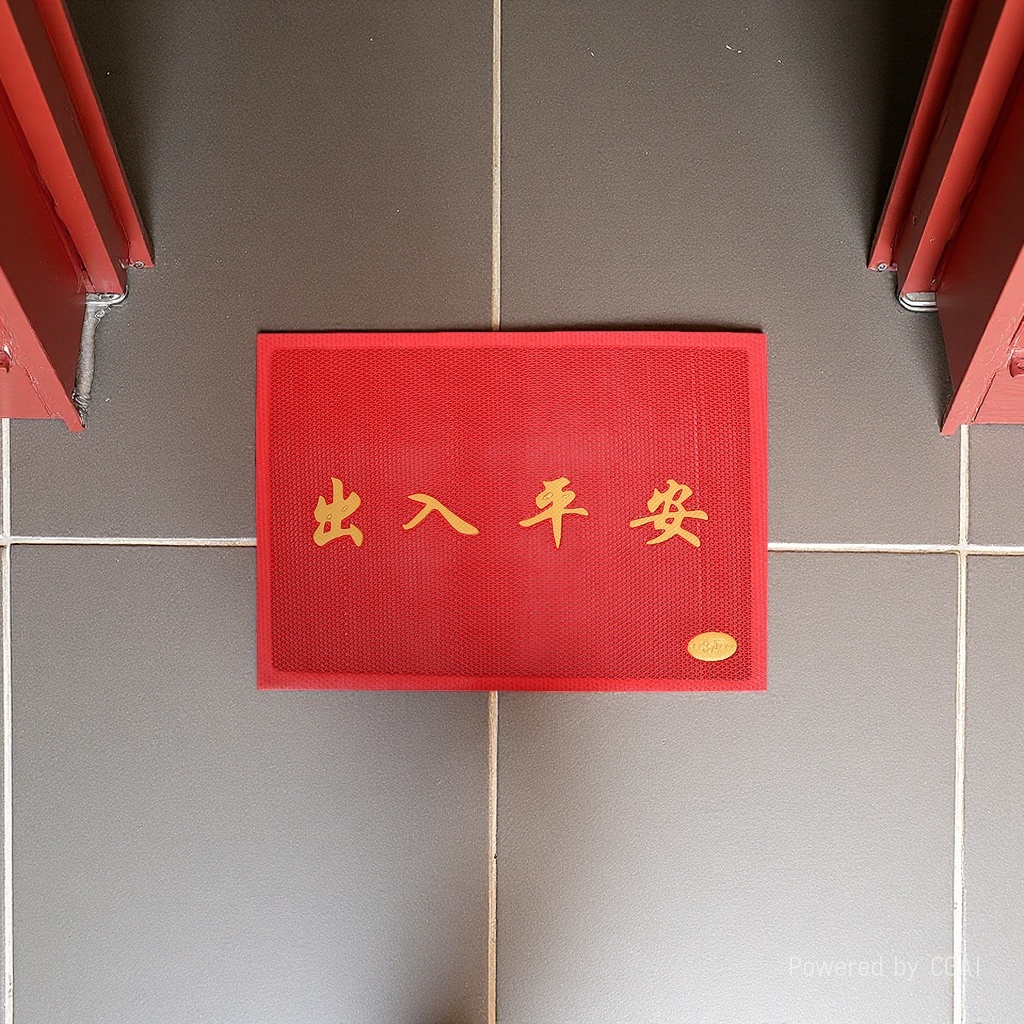 红色丝圈底垫出入平安地垫跨境浴缸垫地毯防滑吸水