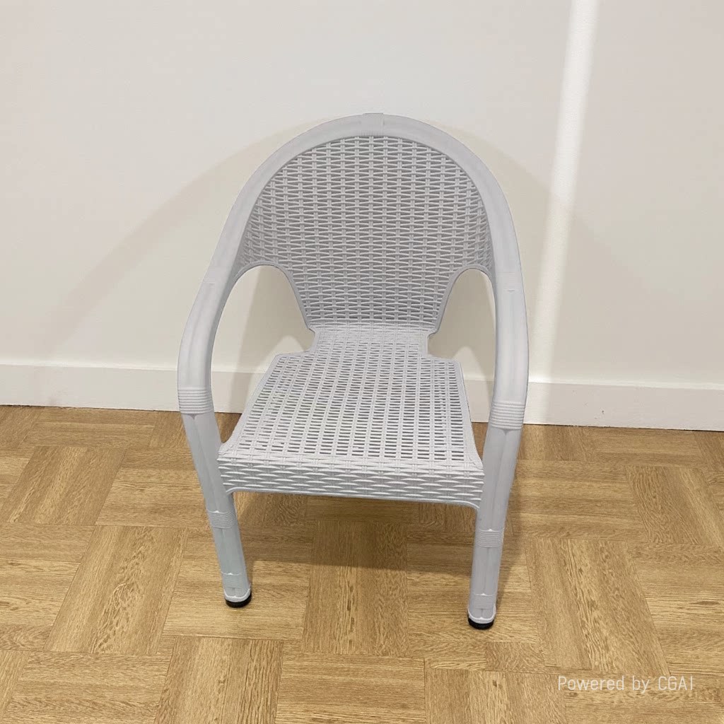 Outdoor dining chairs, single chairs, backrest chairs, outdoor rattan chairs, home courtyard garden milk tea, rainproof and sun-proof leisure chairs Specification image