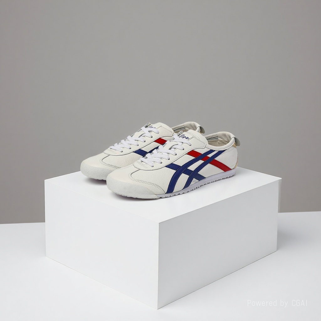 白色蓝色红色条纹男式夏季休闲运动鞋拖鞋鞋子Shoes