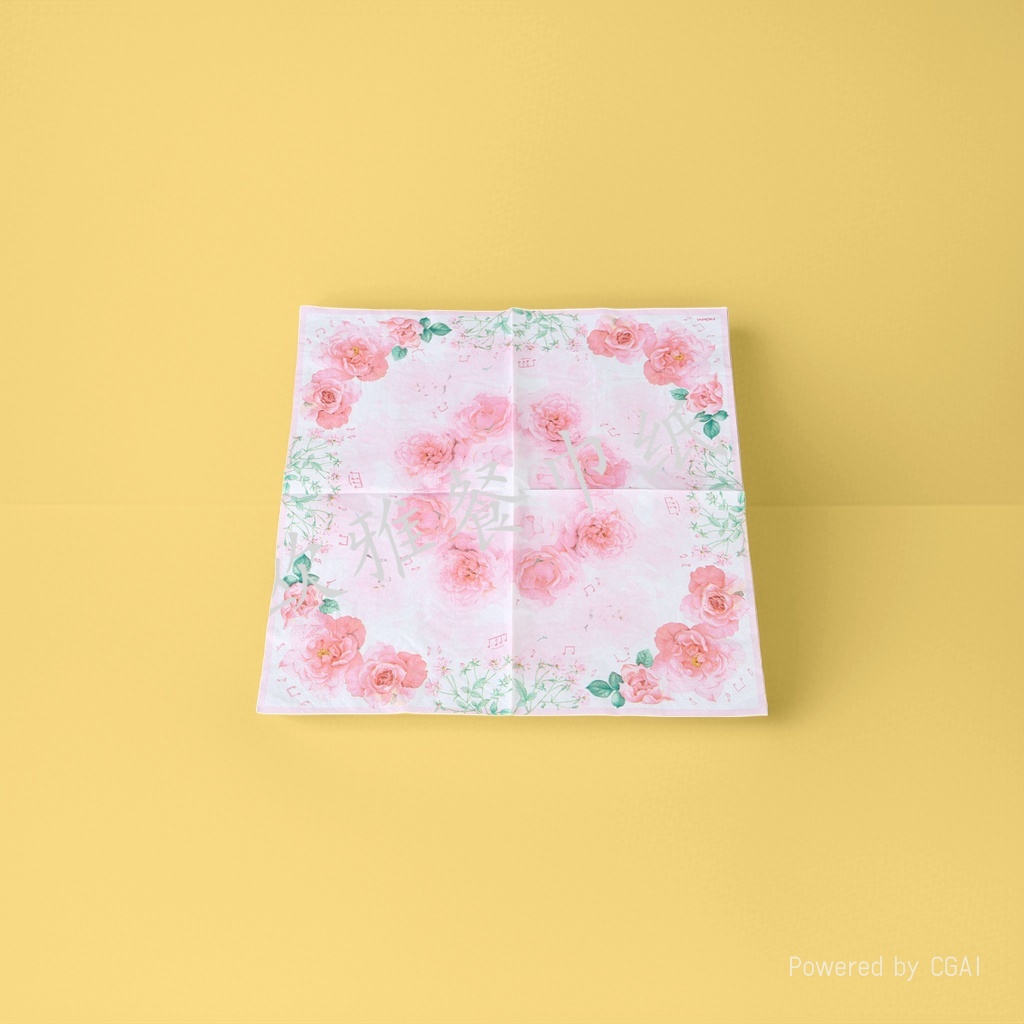 厂家直销跨境出口纸巾彩色印花餐巾纸 原生木浆定制印花面巾纸161153101