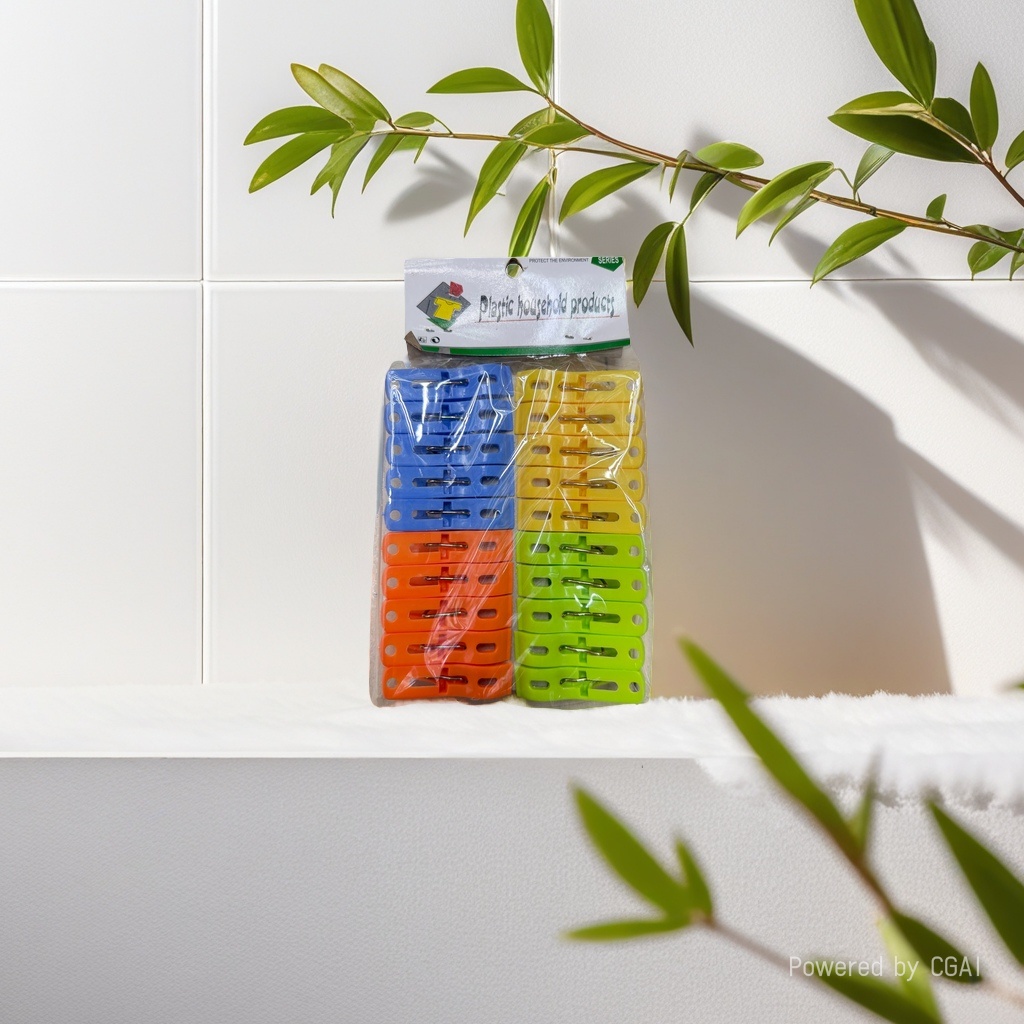 Colorful plastic clips, storage clips, clothes clips, pants clips, shirt packaging clips, wooden clips, inflatable half-body model men's quilt-drying clips Application Scenario