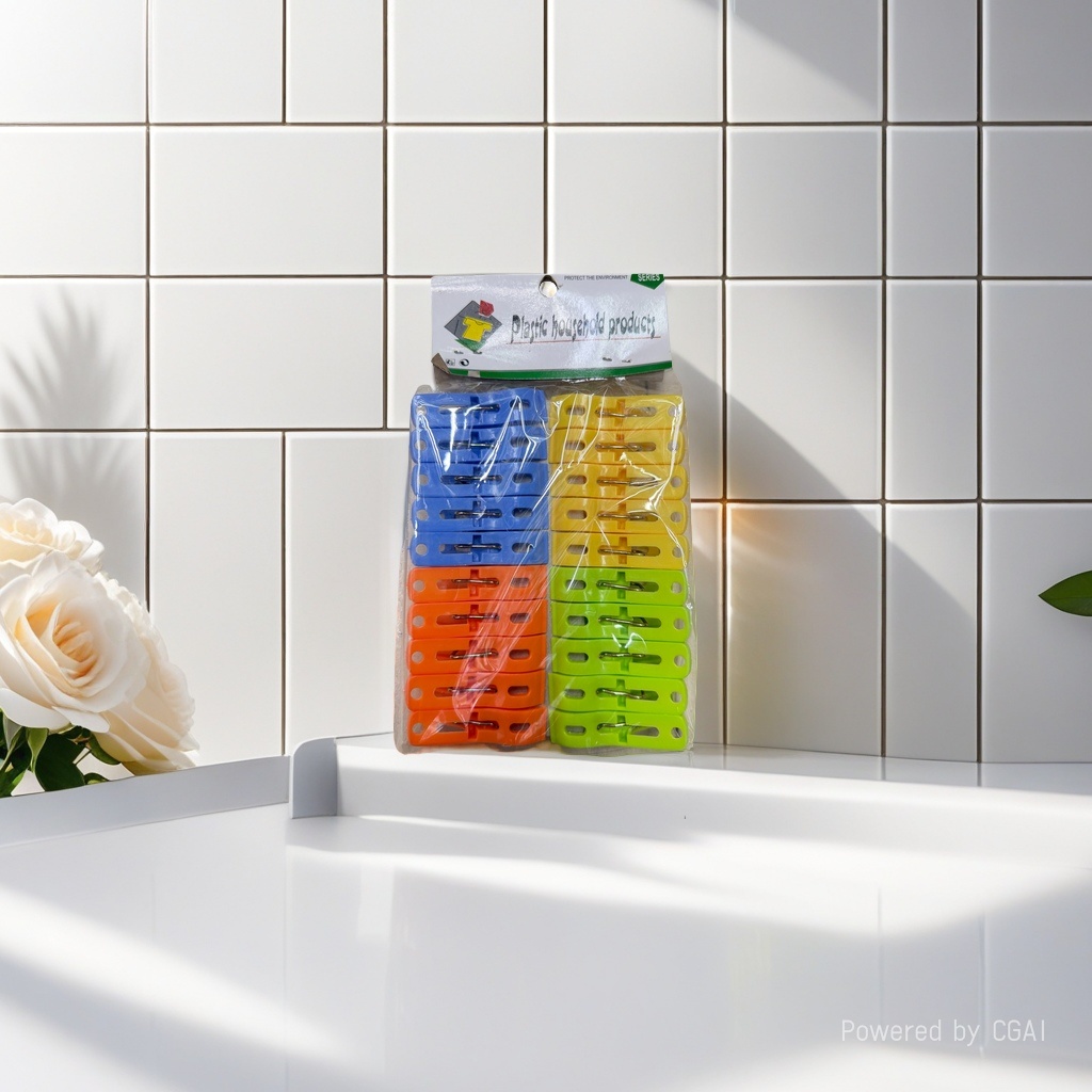 Colorful plastic clips, storage clips, clothes clips, pants clips, shirt packaging clips, wooden clips, inflatable half-body model men's quilt-drying clips details Picture