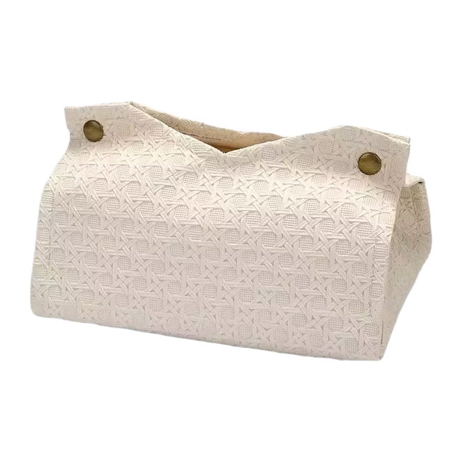 A best-selling InS-style high-appearure-level living room coffee table, PU leather tissue box, Nordic simple plain color tissue box Item Picture