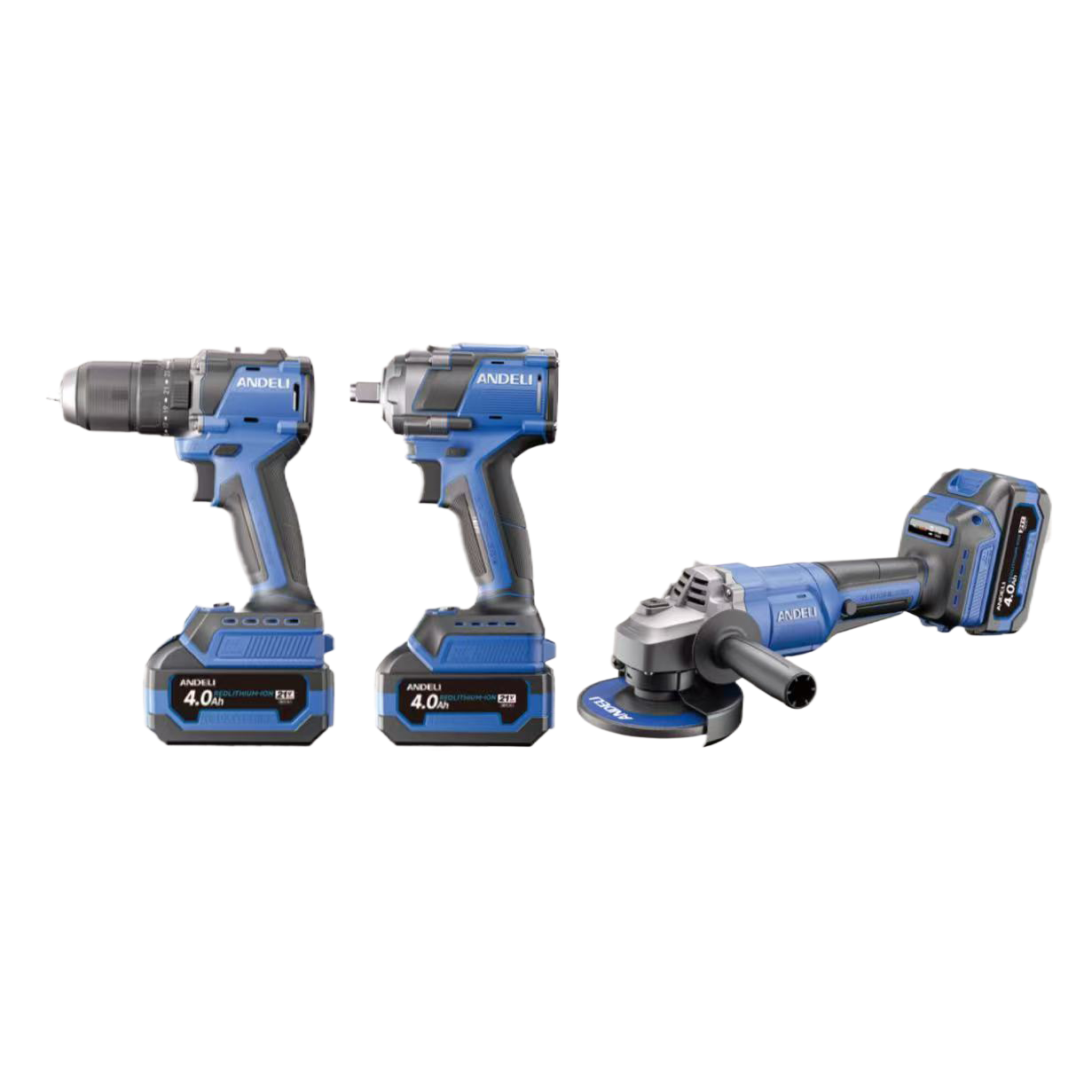 Electric tool set: electric drill, impact wrench, Angle grinder, electric hammer, toolbox with accessories Item Picture