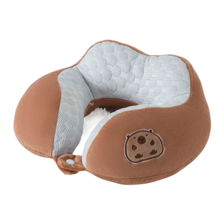 Four-hump U-shaped pillow, office nap neck pillow, Kapipala PP cotton neck pillow, travel portable airplane pillow Item Picture
