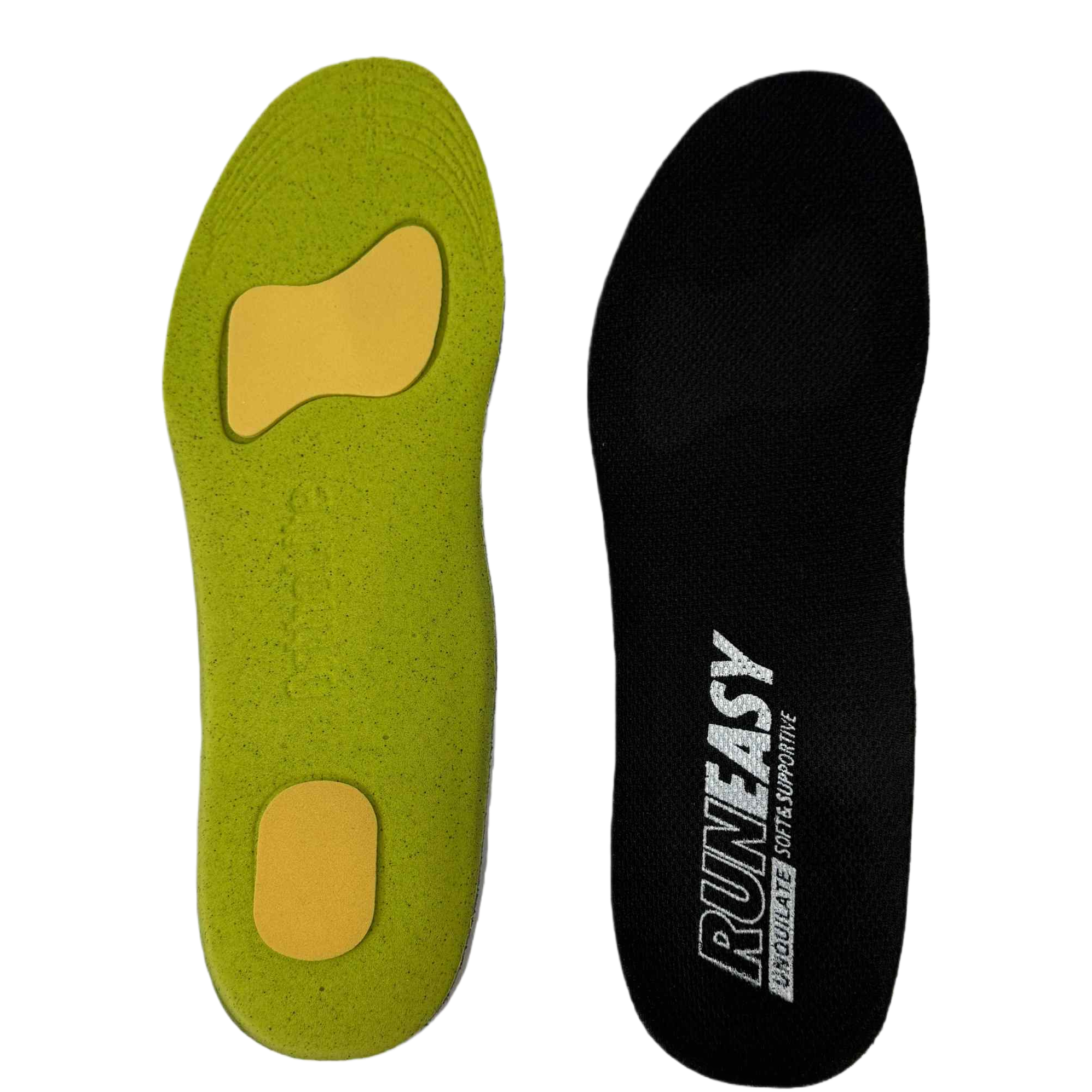 Ousolai insoles for both men and women are sweat-absorbing, breathable, fully cushioned, anti-slip, shock-absorbing, and can be cut to support the arch of the foot. They are not tiring to the feet