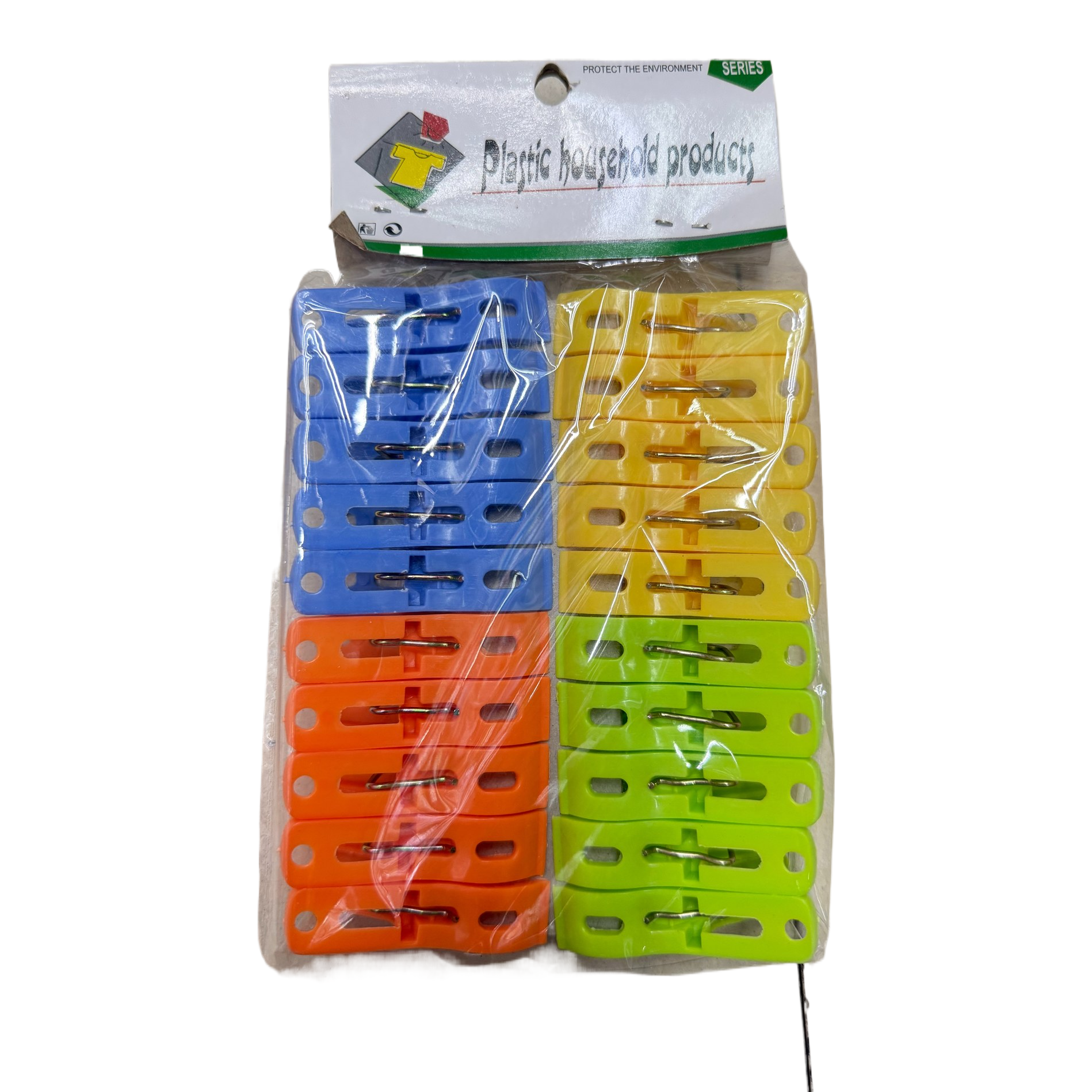 Colorful plastic clips, storage clips, clothes clips, pants clips, shirt packaging clips, wooden clips, inflatable half-body model men's quilt-drying clips Item Picture