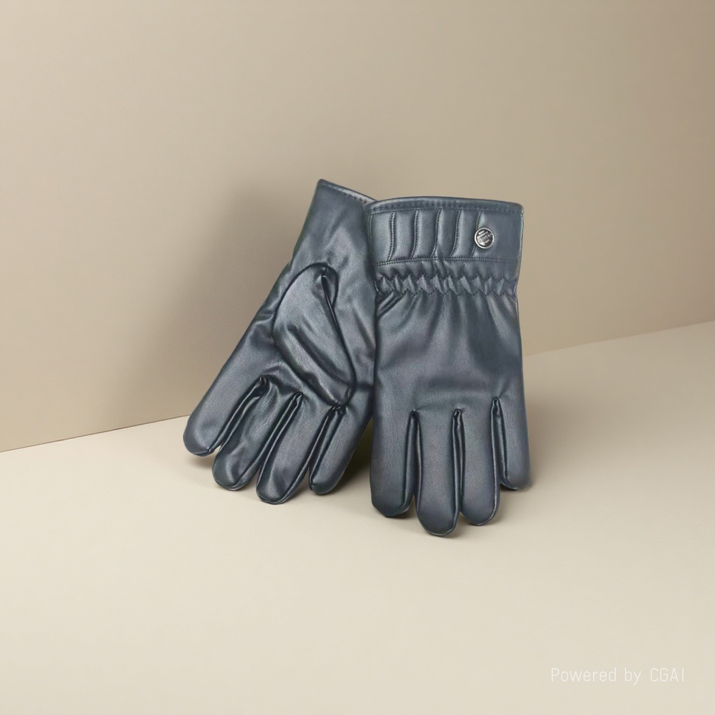 Adult warm gloves for skiing, waterproof and windproof, men's PU leather gloves for sports, outdoor, northern cycling, touch screen wholesale 085014158 details Picture