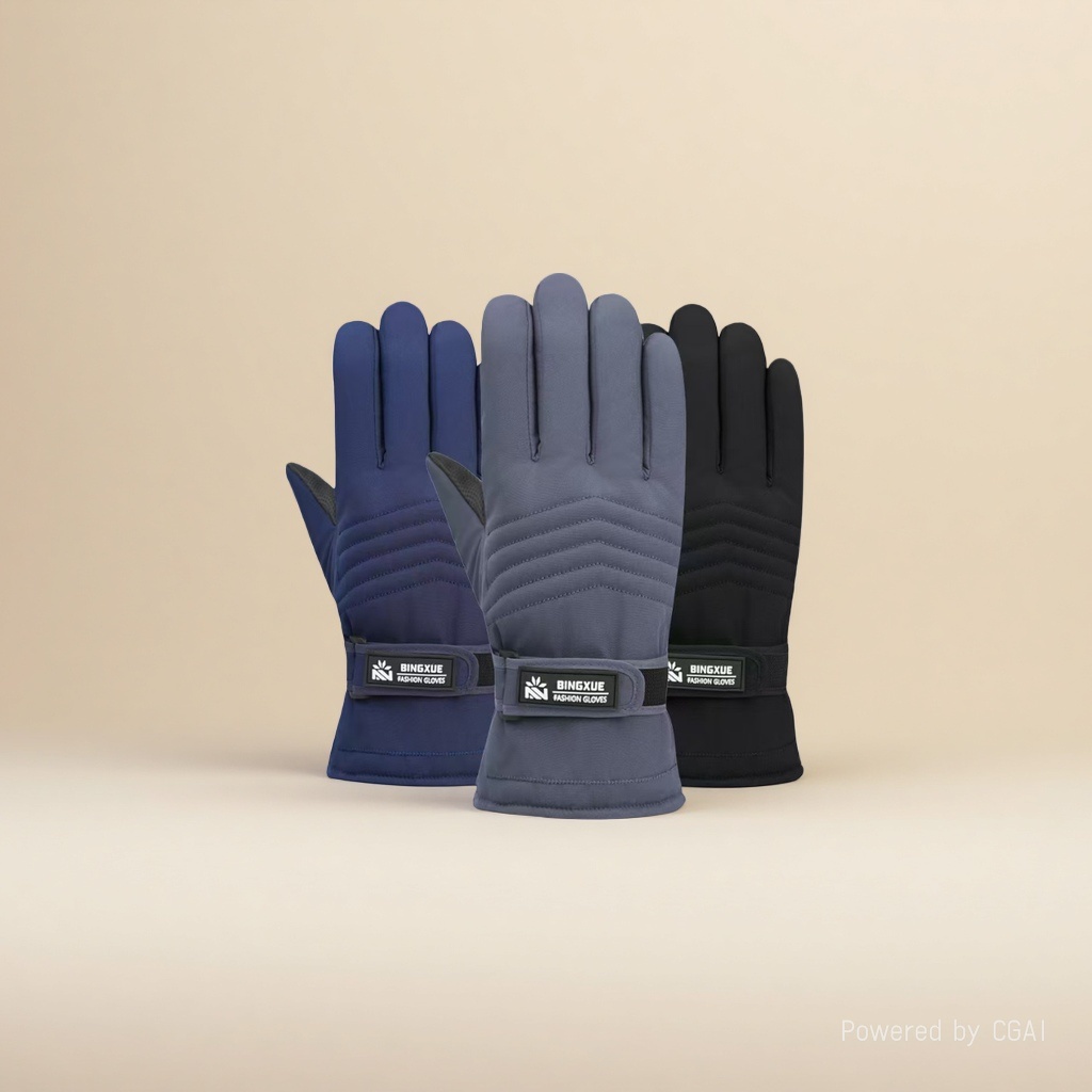 2025 nuevos guantes de esquí al aire libre 3M con terciopelo interior montañismo impermeable y cálido touch screen guantes con terciopelo a prueba de viento 085357954 Specification image