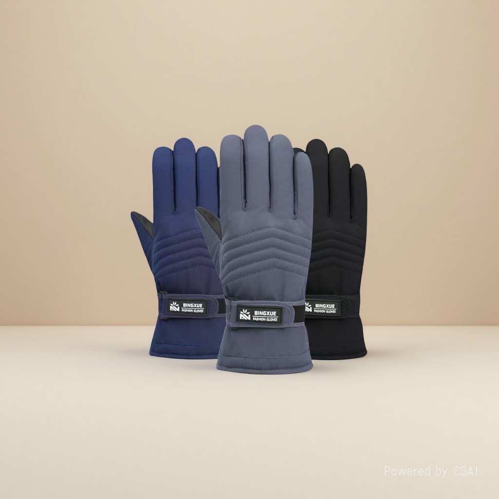 2025 nuevos guantes de esquí al aire libre 3M con terciopelo interior montañismo impermeable y cálido touch screen guantes con terciopelo a prueba de viento 085357954