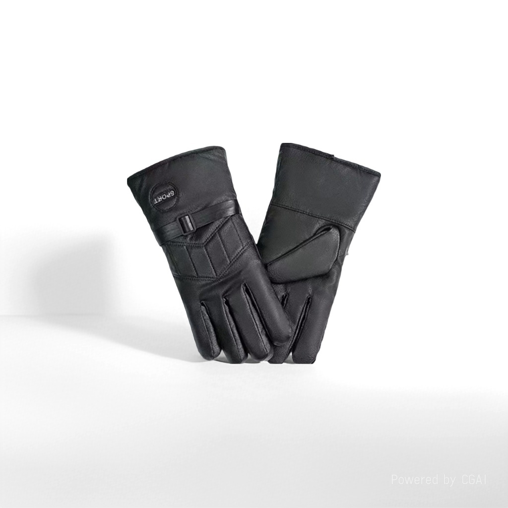 Faux deerskin sports outdoor fleece gloves for warmth, thickened windproof cycling, winter cotton gloves for cold protection, manufacturer wholesale 085515494