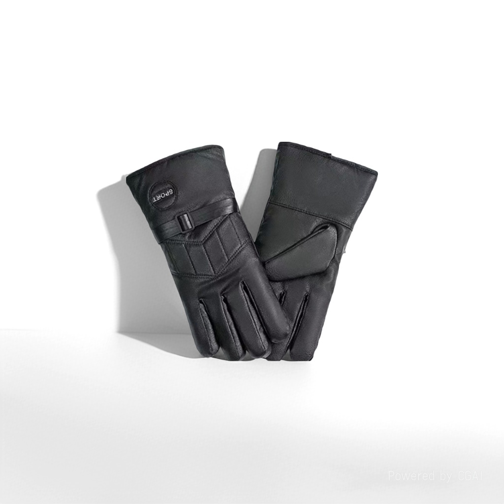 Faux deerskin sports outdoor fleece gloves for warmth, thickened windproof cycling, winter cotton gloves for cold protection, manufacturer wholesale 085515494 Specification image