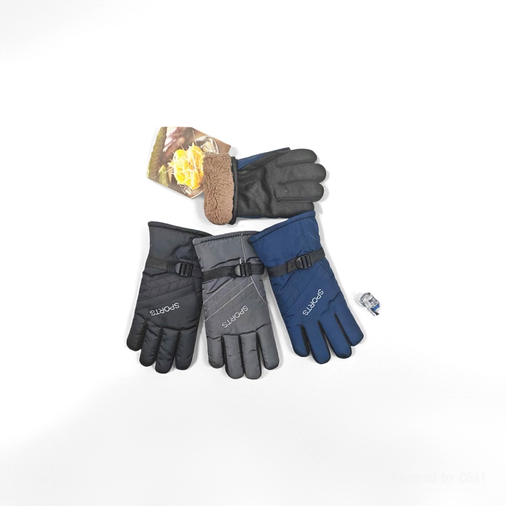 New fleece and thickened warm sports and outdoor skiing gloves, electric bike and motorcycle windproof gloves wholesale 085814991 details Picture
