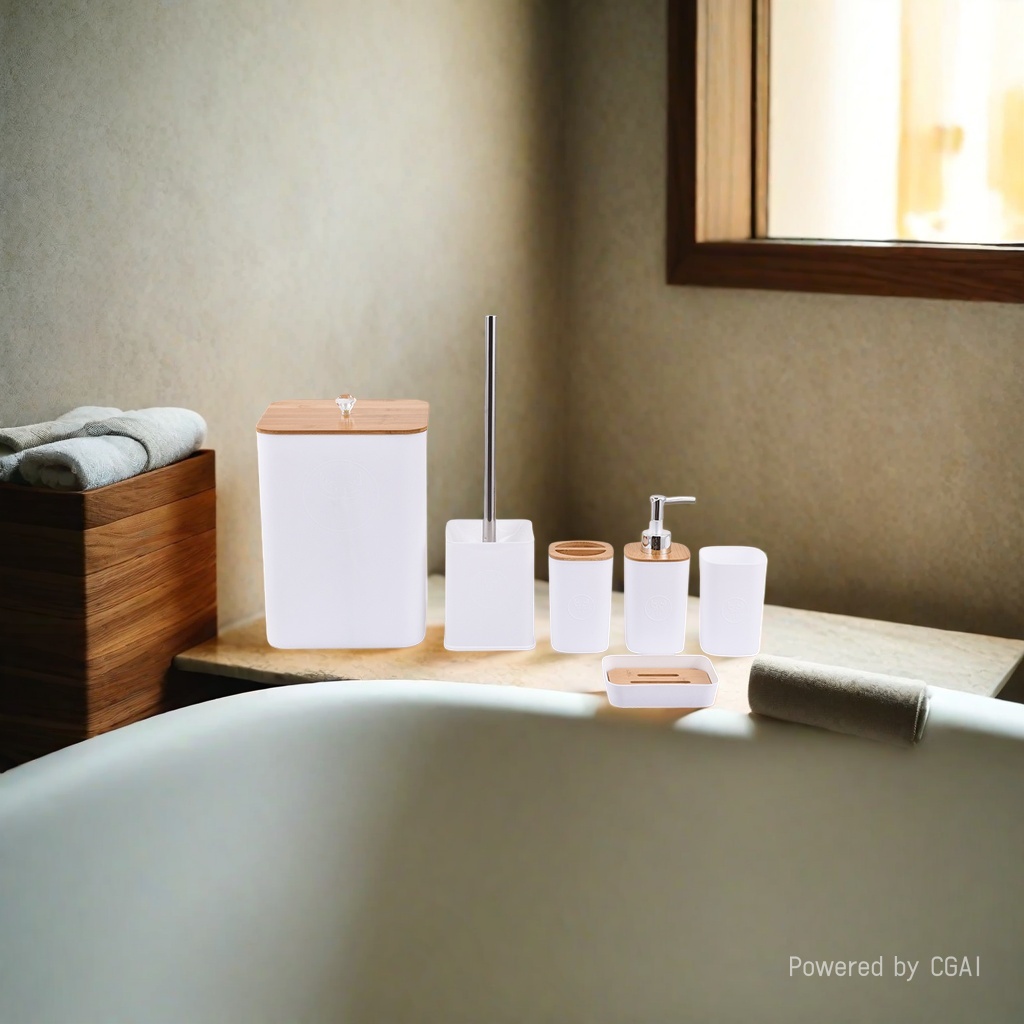 Stainless steel bathroom sets, resin bathroom supplies, hotel supplies, plastic cups, tooth cups details Picture