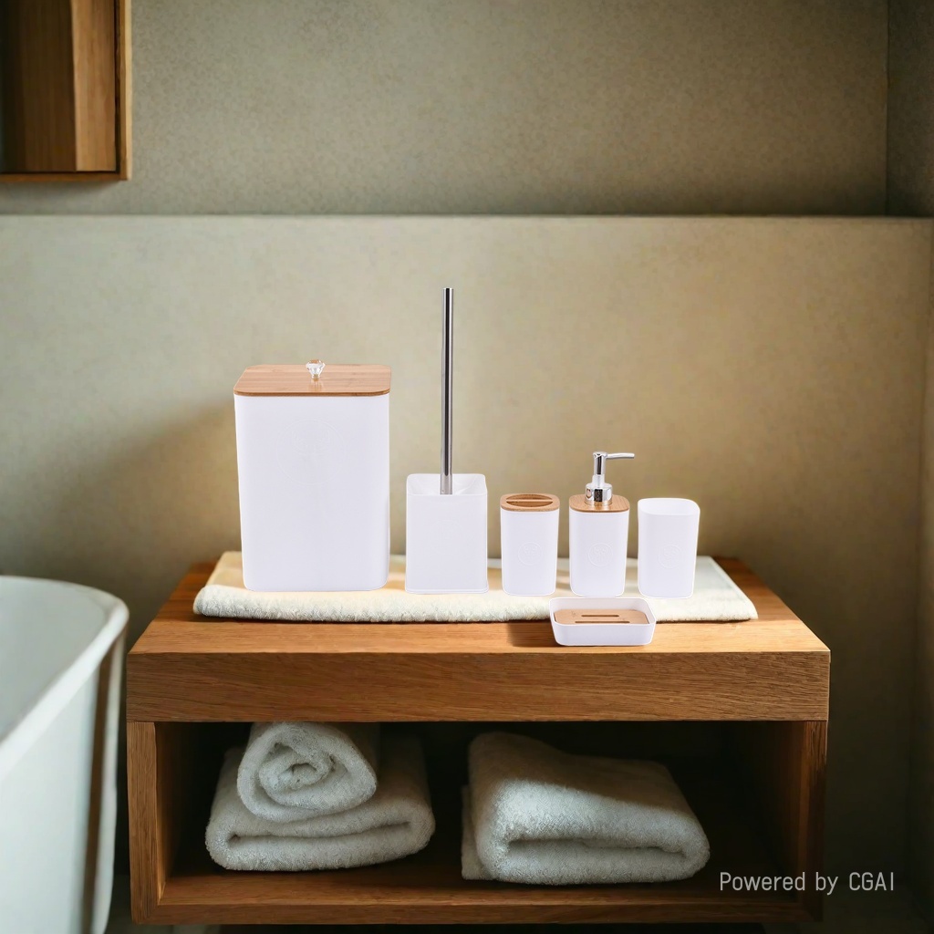 Stainless steel bathroom sets, resin bathroom supplies, hotel supplies, plastic cups, tooth cups