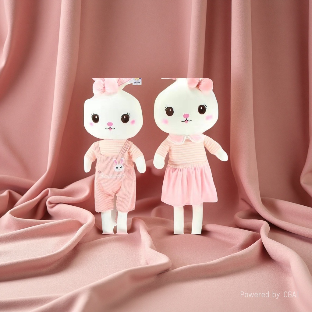 Beauty rabbit plush toy, children's soothing doll, rabbit doll, large pillow for girls to sleep on the bed, Chinese trend Item Picture