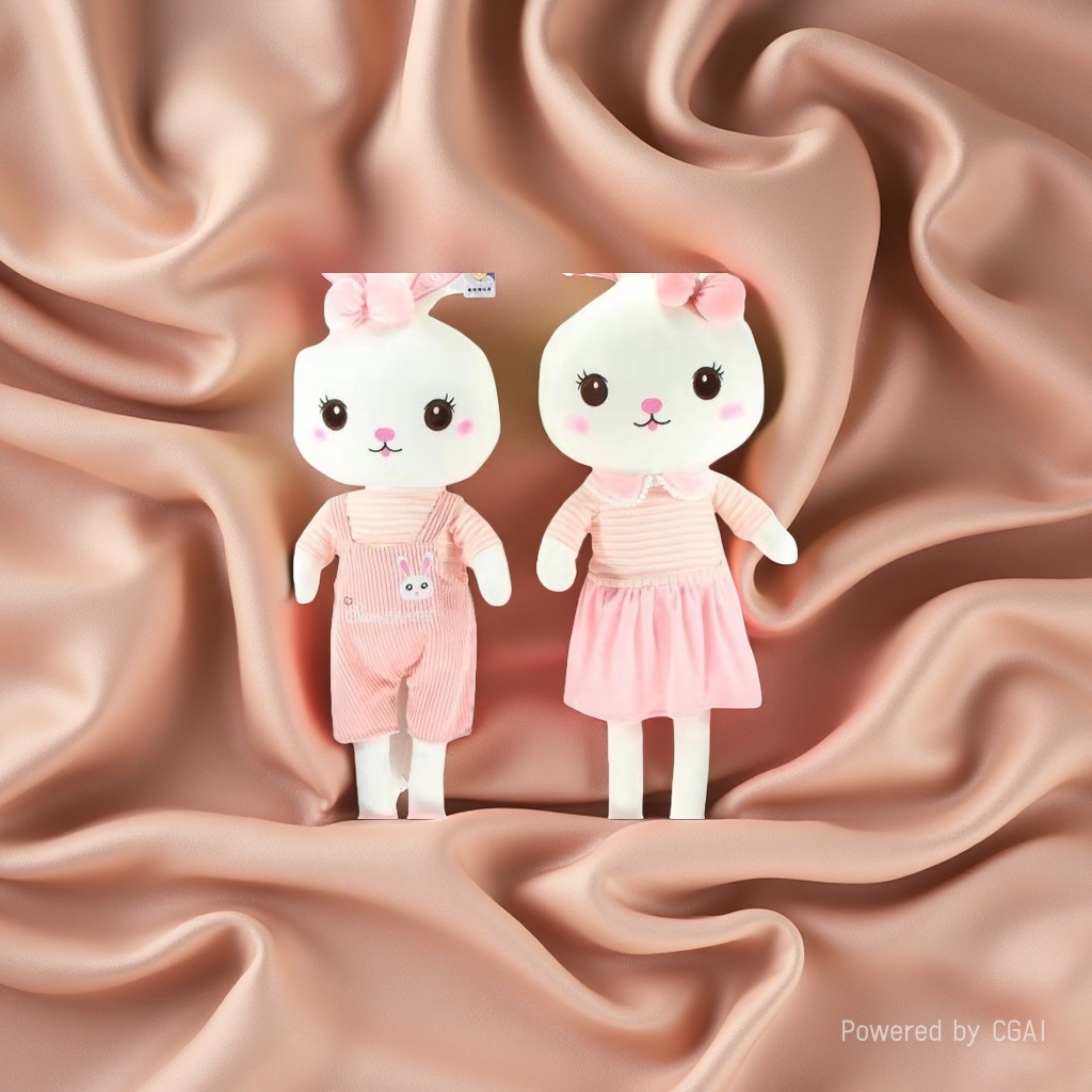 Beauty rabbit plush toy, children's soothing doll, rabbit doll, large pillow for girls to sleep on the bed, Chinese trend Specification image