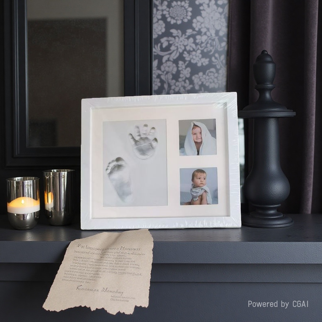 White solid wood butterfly specimen photo frame, simple decorative home storage box, combination photo frame, modern home decoration photo frame Specification image