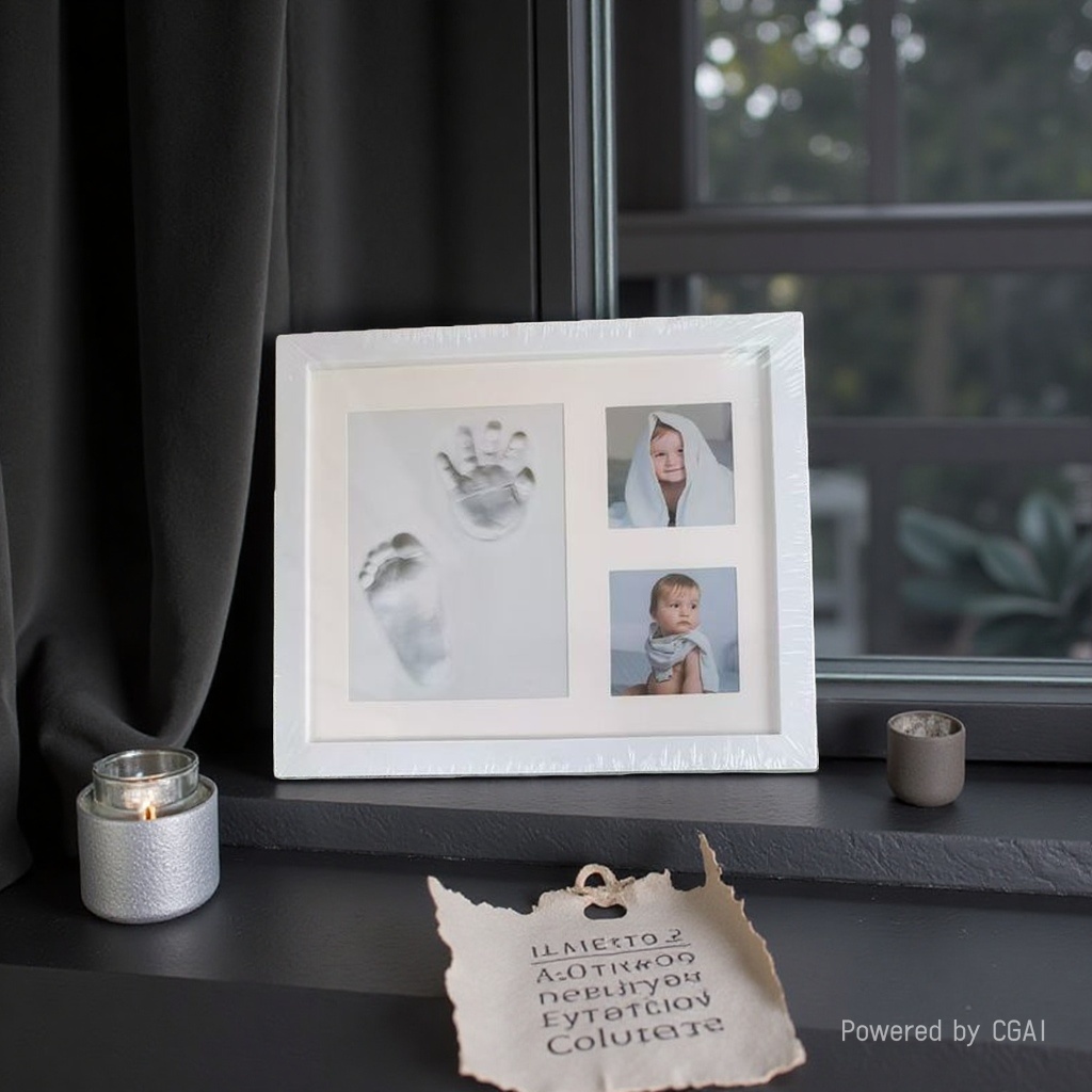White solid wood butterfly specimen photo frame, simple decorative home storage box, combination photo frame, modern home decoration photo frame details Picture