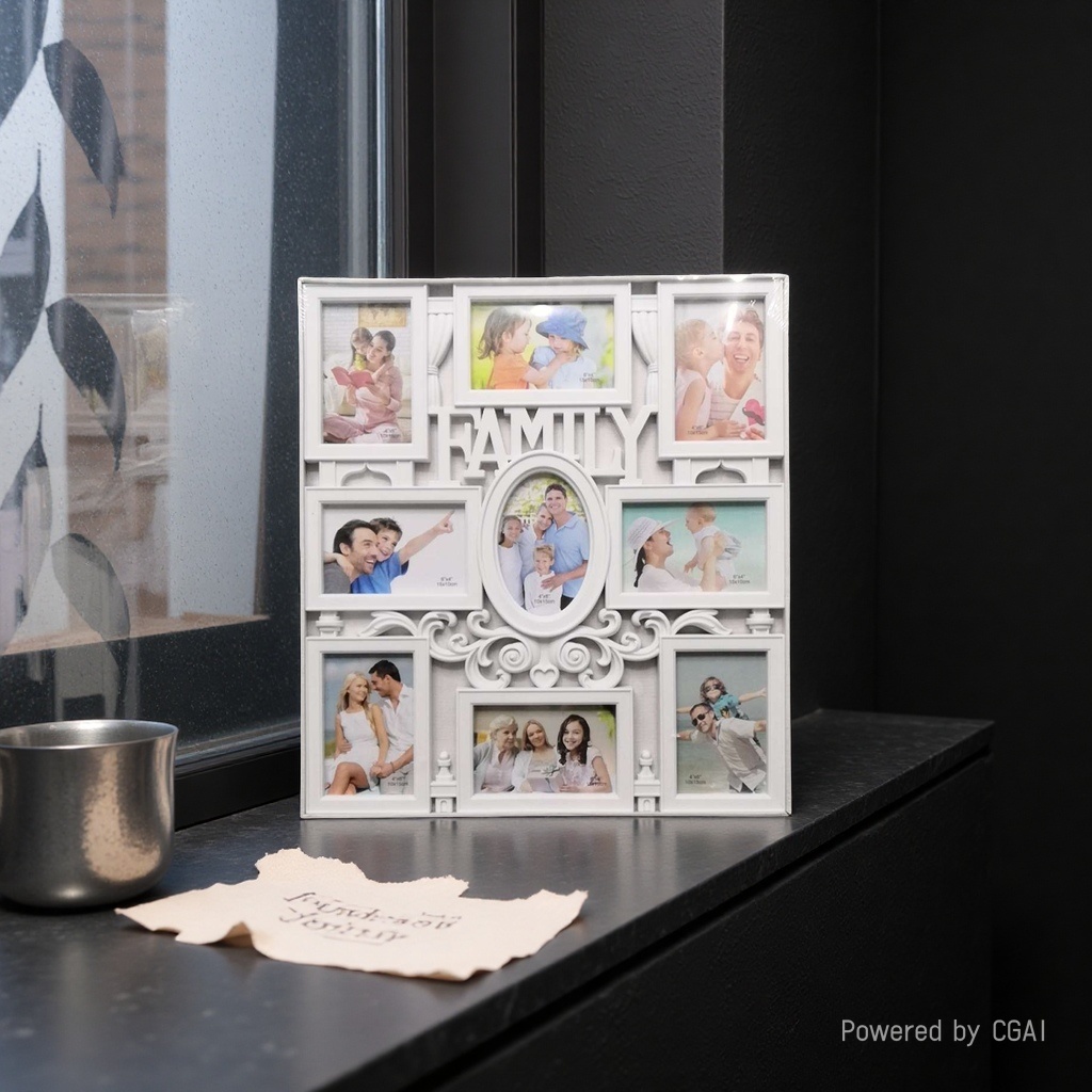 Factory direct sales MDF combination one-piece photo frame FAMILY family combination photo frame wall hanging wall decoration frame 094350186 details Picture