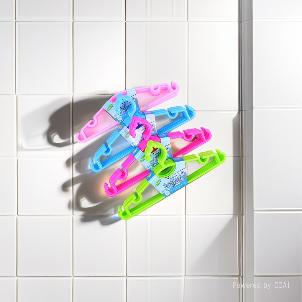 Thickened, traceless household multi-functional plastic clothes hanger, anti-slip clothes drying rack, plastic clothes hanger wholesale details Picture