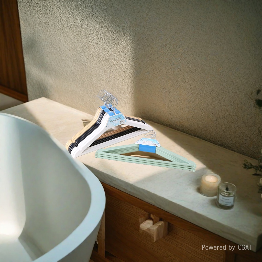 Plastic clothes hangers, drying racks, hooks, storage and organization racks, modern and simple home clothes hanging, anti-slip and traceless